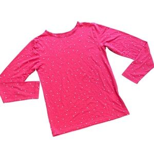 🟡 32 Degrees Pink Long Sleeve Pajama Top Size XL